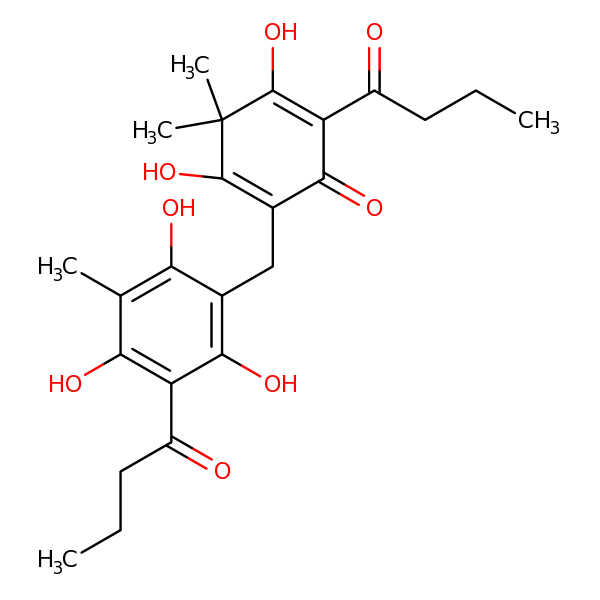 Structural image of Flavaspidic Acid