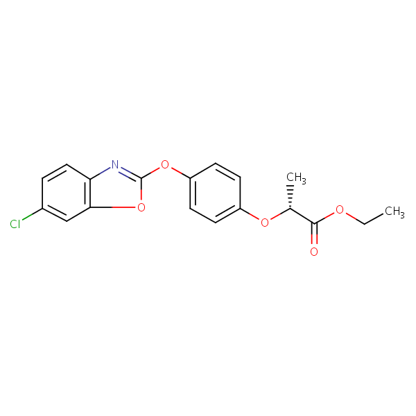 Structural image of Fenoxaprop-P-ethyl