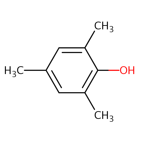 Structural image of 2,4,6-Trimethylphenol
