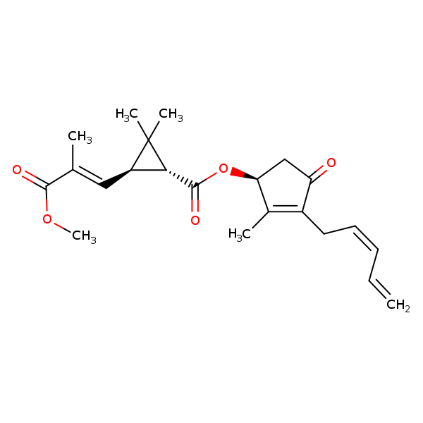 Structural image of Pyrethrin II