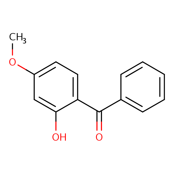 Structural image of 2-Hydroxy-4-methoxybenzophenone