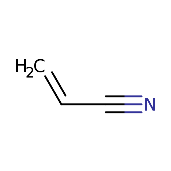 Structural image of Acrylonitrile