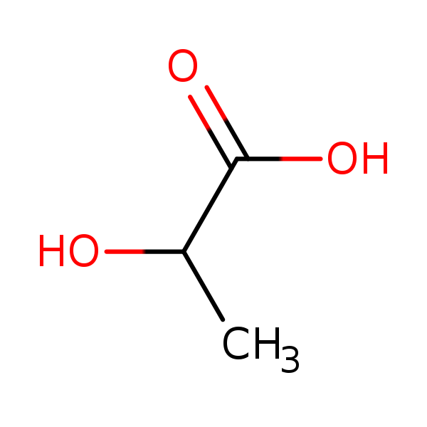 Structural image of Lactic acid