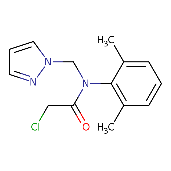 Structural image of Metazachlor