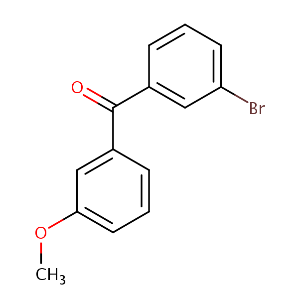 Structural image of 3-Bromo-3'-methoxybenzophenone