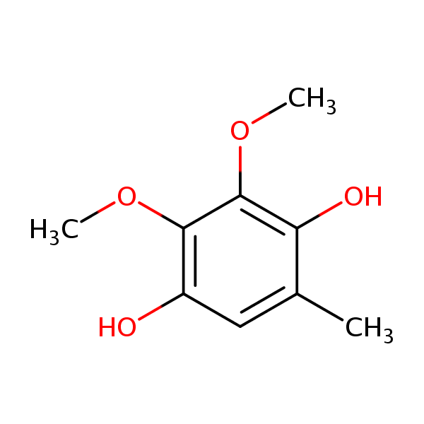 Structural image of 2,3-dimethoxy-5-methylhydroquinone