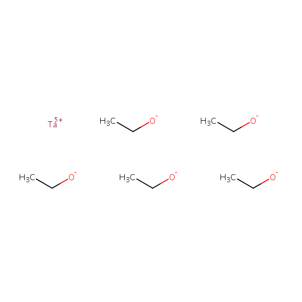 Structural image of Ethanol, tantalum(5+) salt
