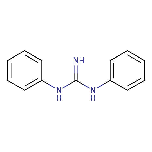 Structural image of 1,3-Diphenylguanidine