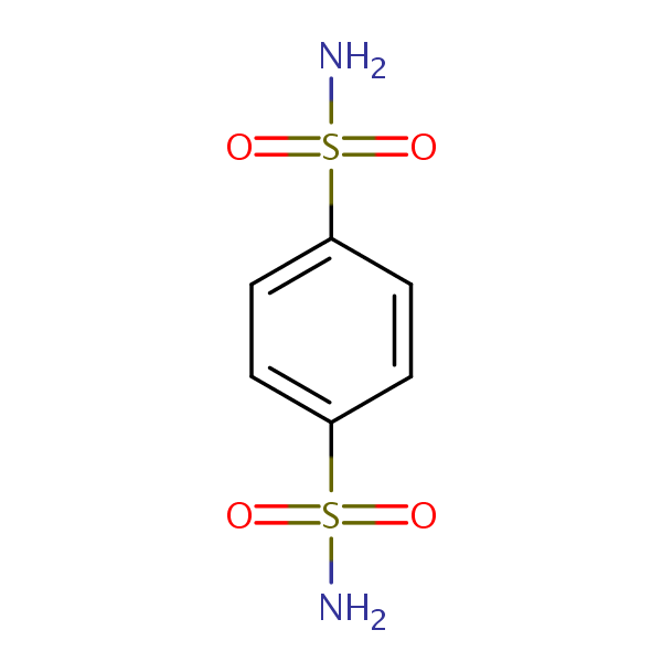 Structural image of Benzene-1,4-disulfonamide