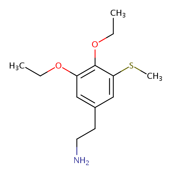 Structural image of 2-[3,4-Diethoxy-5-(methylsulfanyl)phenyl]ethan-1-amine