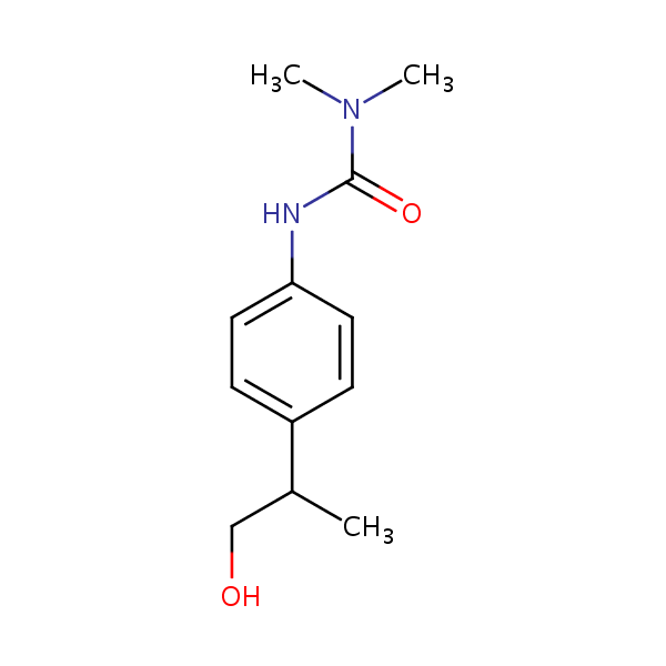 Structural image of N'-[4-(1-Hydroxypropan-2-yl)phenyl]-N,N-dimethylurea