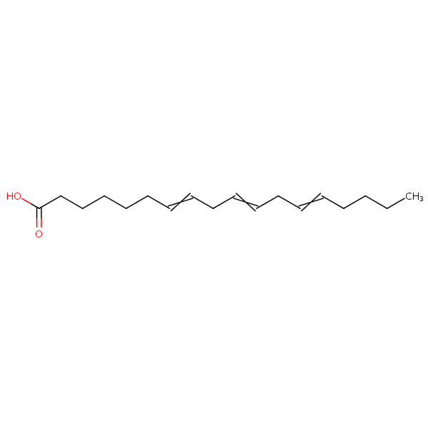 Structural image of Octadeca-7,10,13-trienoic acid