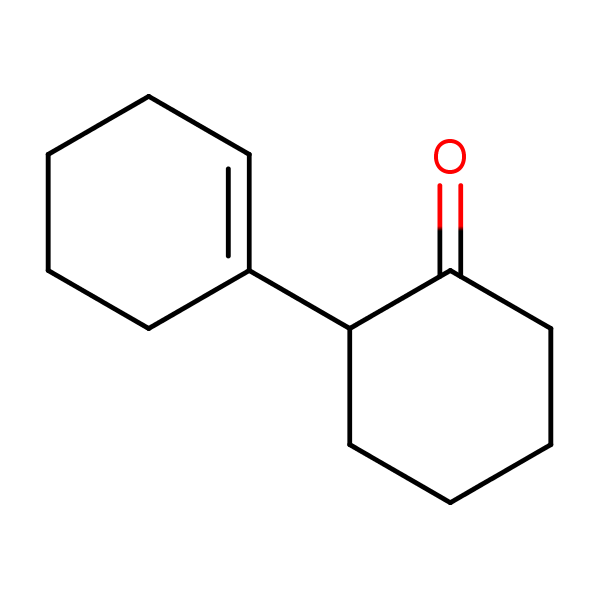 Structural image of Cyclohexanone, 2-(1-cyclohexen-1-yl)-