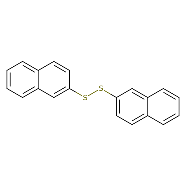 Structural image of 2,2'-Disulfanediyldinaphthalene