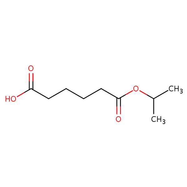 Structural image of Isopropyl hydrogen adipate