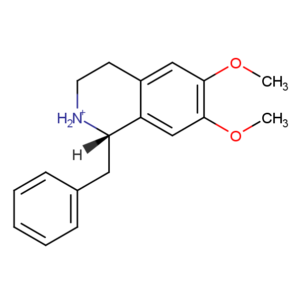 Structural image of 1-Benzyl-6,7-dimethoxy-1,2,3,4-tetrahydroisoquinolin-2-ium