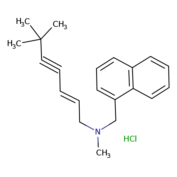 Structural image of Terbinafine hydrochloride