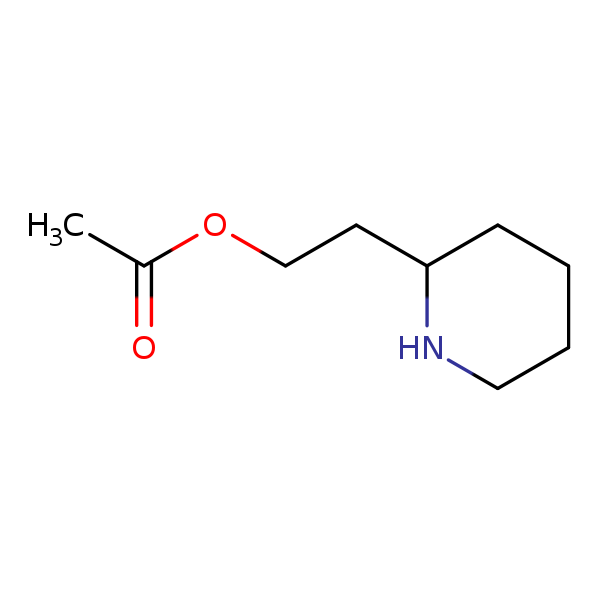 Structural image of 2-Piperidineethanol, 2-acetate