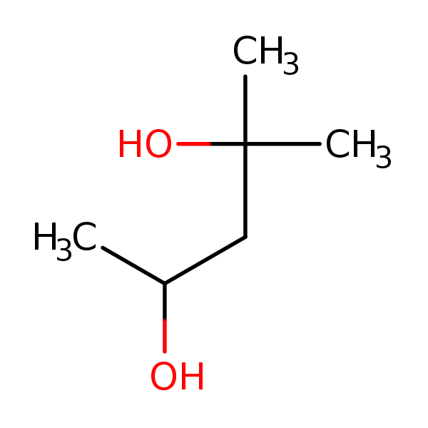 Structural image of 2-Methyl-2,4-pentanediol