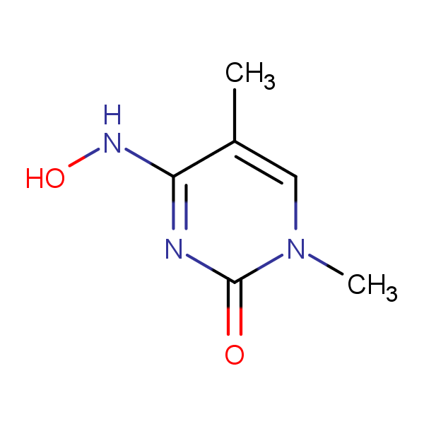 Structural image of 4-(Hydroxyamino)-1,5-dimethylpyrimidin-2(1H)-one