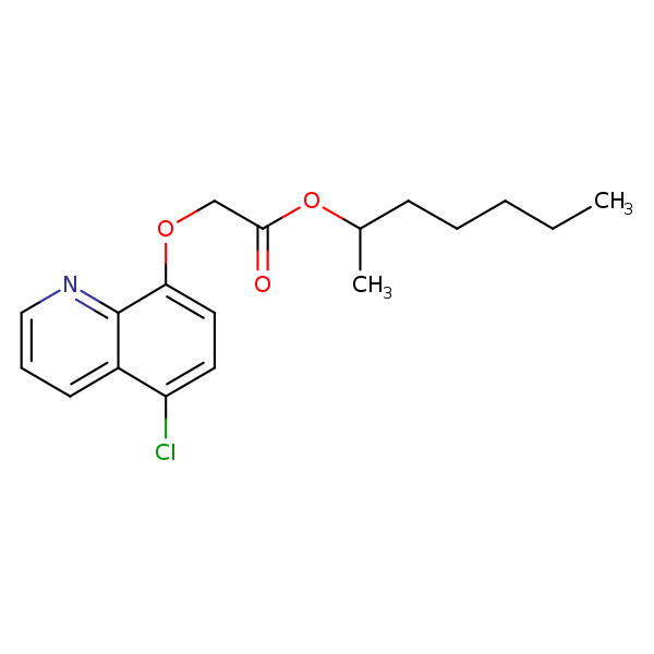 Structural image of Cloquintocet-mexyl