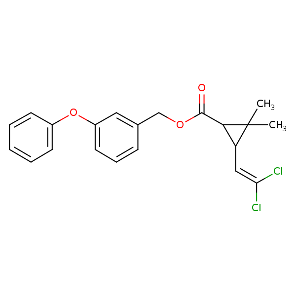 Structural image of Permethrin