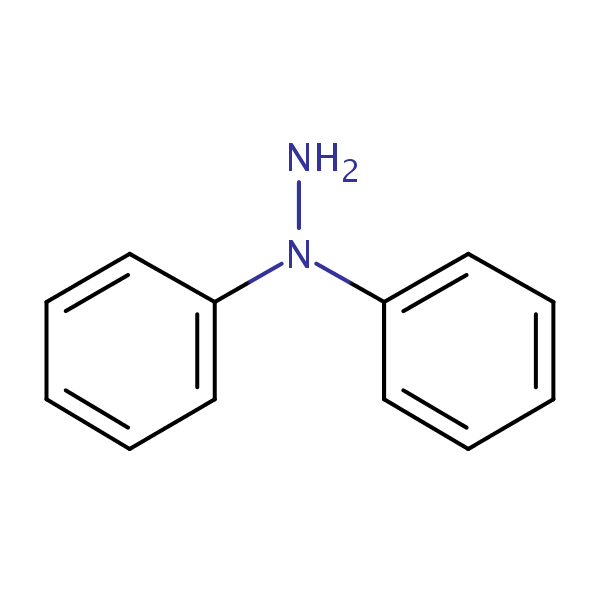 Structural image of 1,1-Diphenylhydrazine