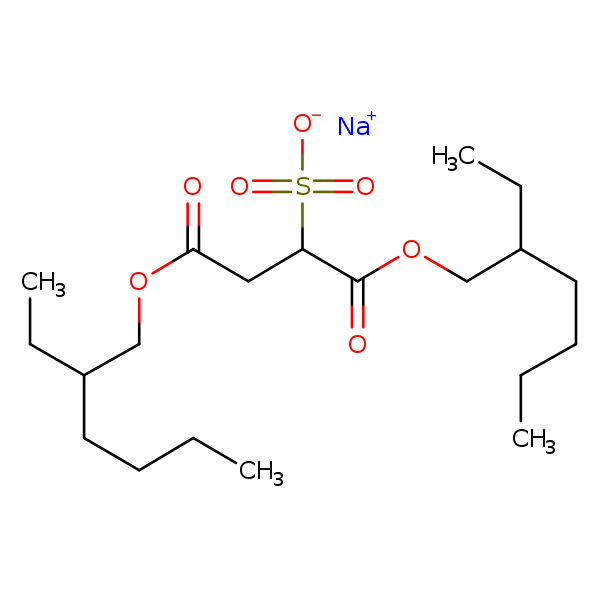Structural image of Docusate sodium