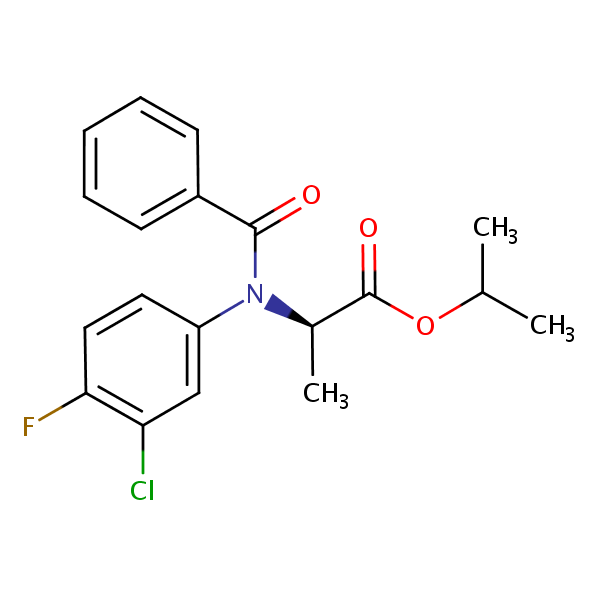 Structural image of Flamprop M-isopropyl
