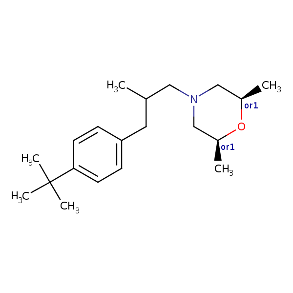 Structural image of (2R,6S)-Fenpropimorph