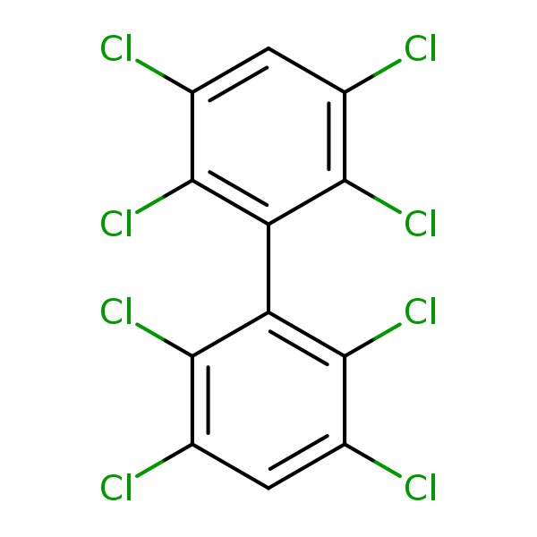 Structural image of 2,2',3,3',5,5',6,6'-Octachlorobiphenyl
