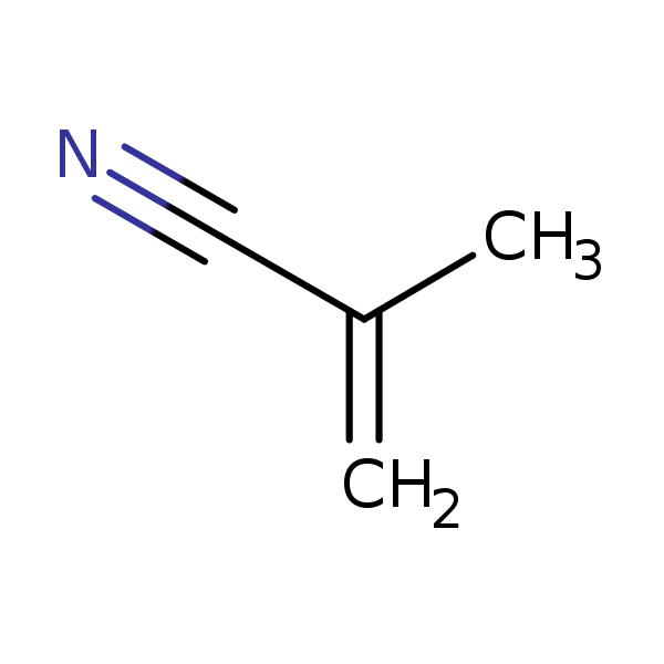 Structural image of Methacrylonitrile