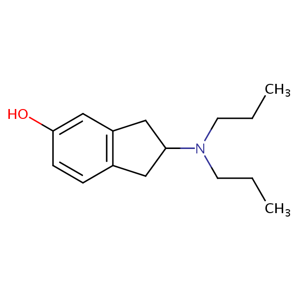 Structural image of 2-(Dipropylamino)-2,3-dihydro-1H-inden-5-ol