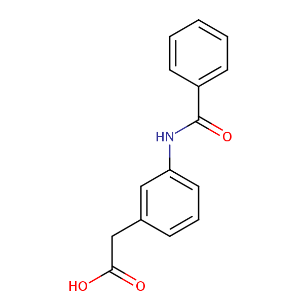 Structural image of (3-Benzamidophenyl)acetic acid