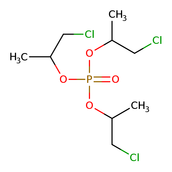 Structural image of Tris(2-chloroisopropyl)phosphate