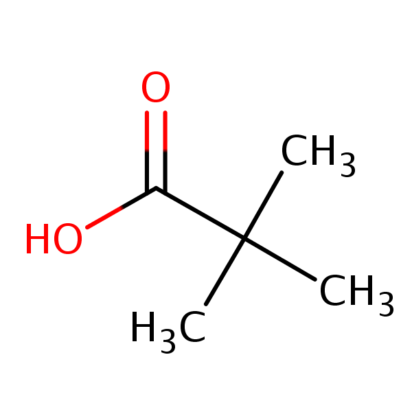 Structural image of 2,2-Dimethylpropanoic acid