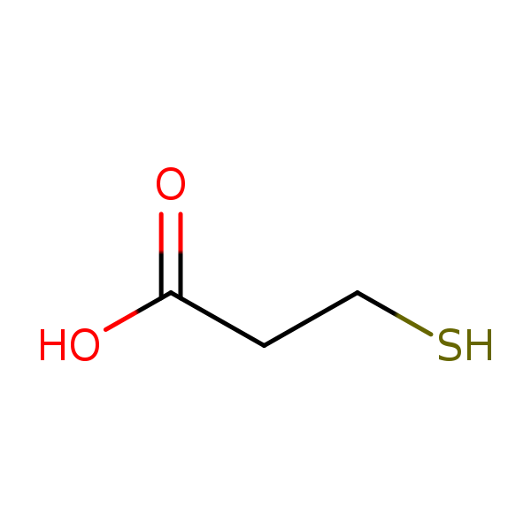 Structural image of 3-Mercaptopropanoic acid