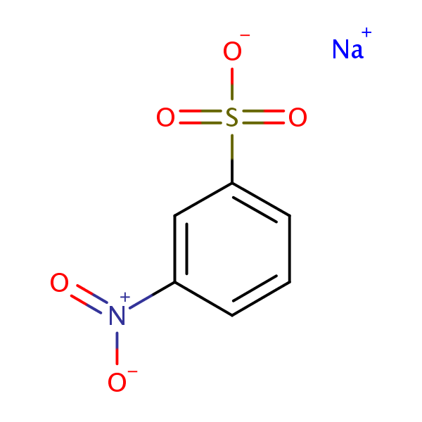 Structural image of Sodium 3-nitrobenzenesulfonate