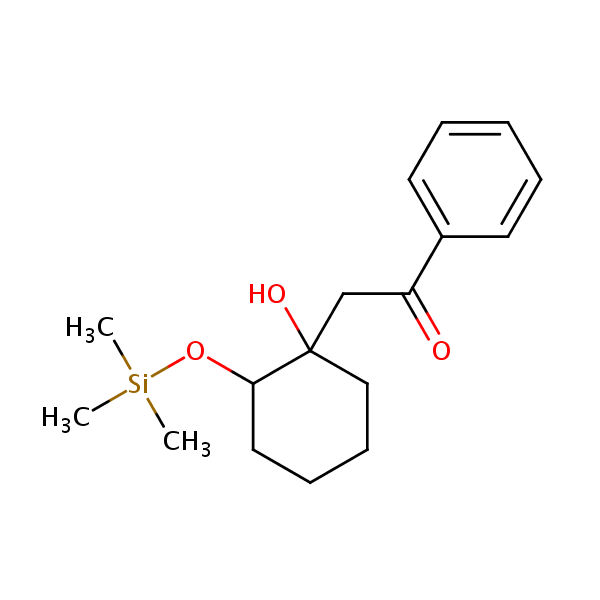 Structural image of 2-{1-Hydroxy-2-[(trimethylsilyl)oxy]cyclohexyl}-1-phenylethan-1-one