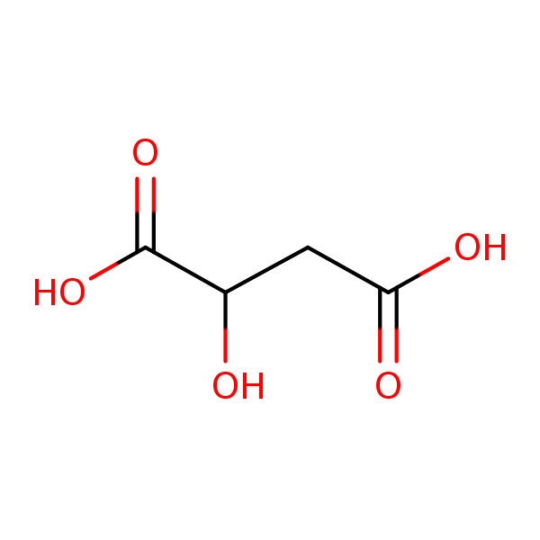 Structural image of Malic acid