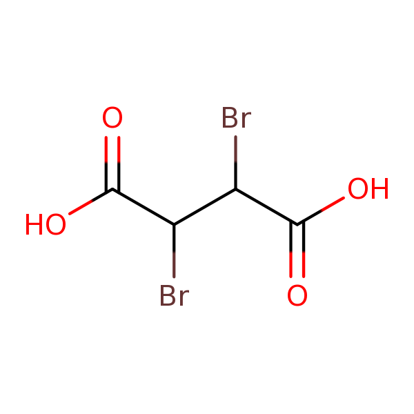 Structural image of 2,3-Dibromosuccinic acid