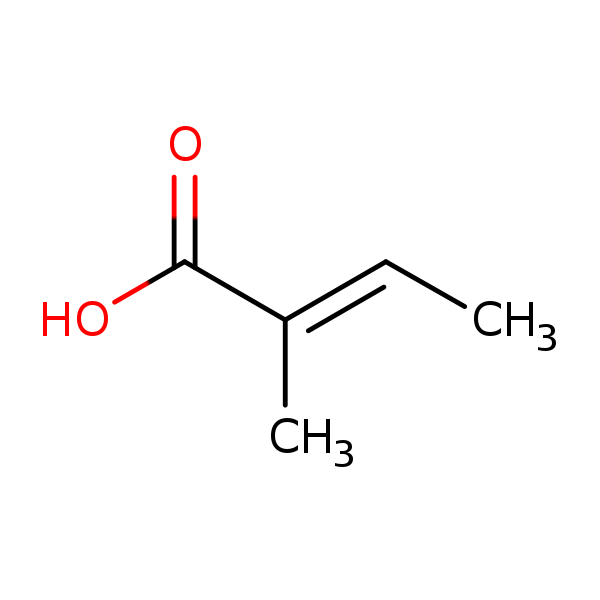 Structural image of Tiglic acid