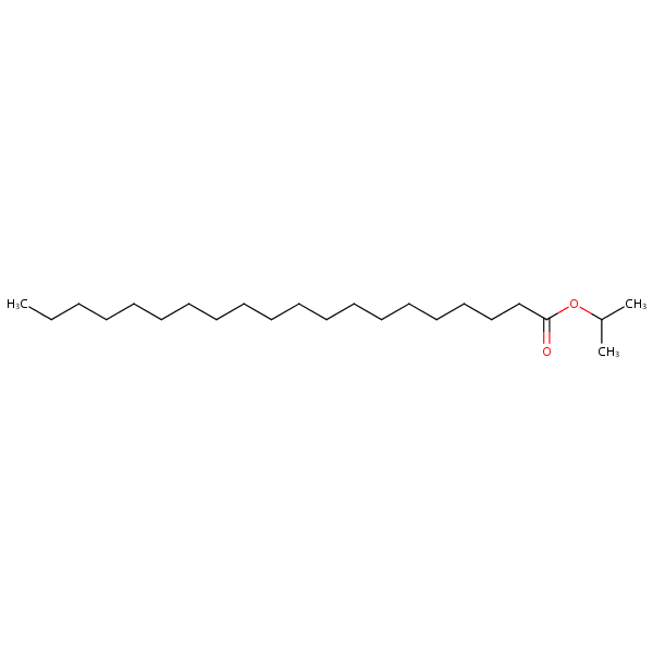 Structural image of Eicosanoic acid, isopropyl eyster