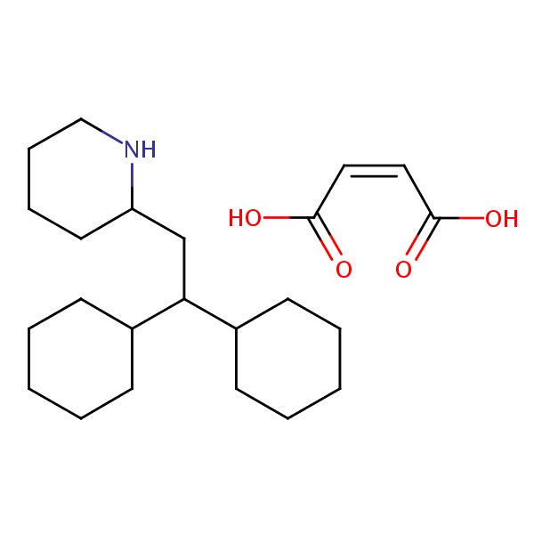 Structural image of Perhexiline maleate