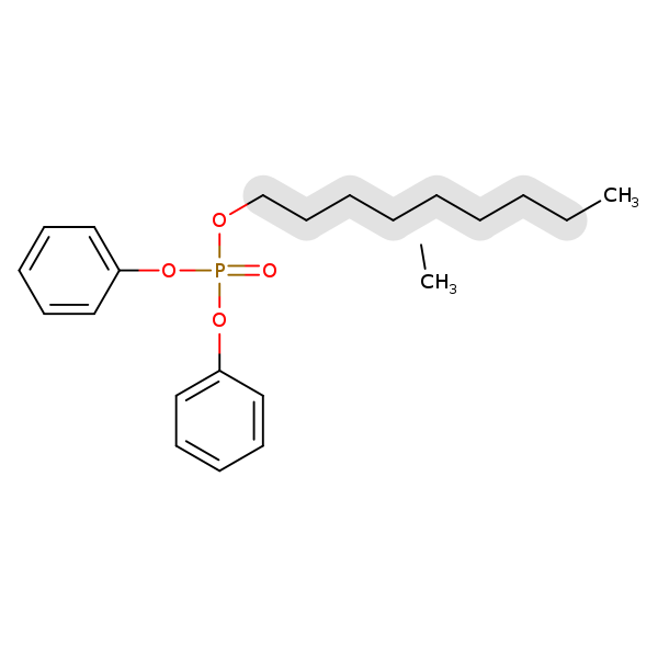 Structural image of Isodecyl diphenyl phosphate