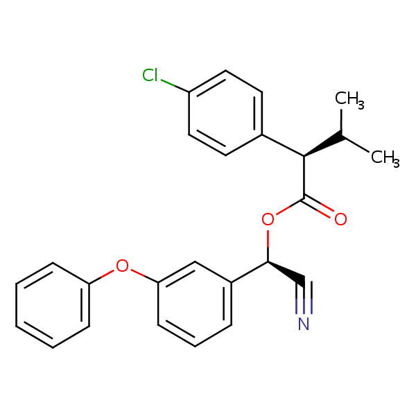 Structural image of (R,R)-Fenvalerate