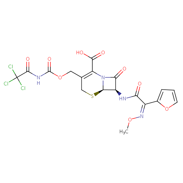 Structural image of N-(2,2,2-Trichloroacetyl)cefuroxime
