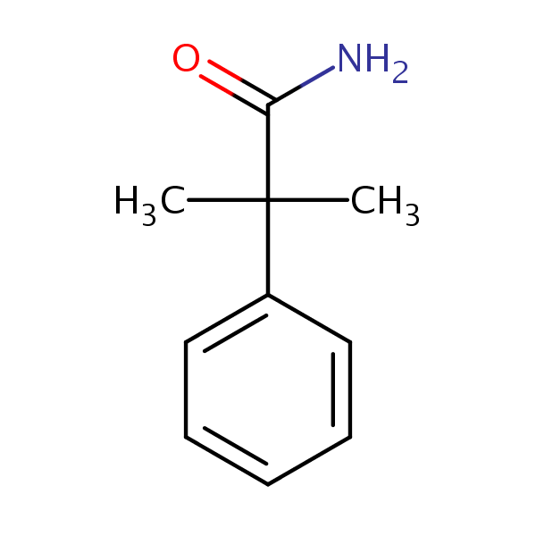 Structural image of Hydratropamide, alpha-methyl-