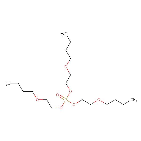 Structural image of Tris(2-butoxyethyl) phosphate