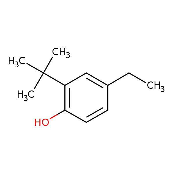 Structural image of 2-tert-Butyl-4-ethylphenol